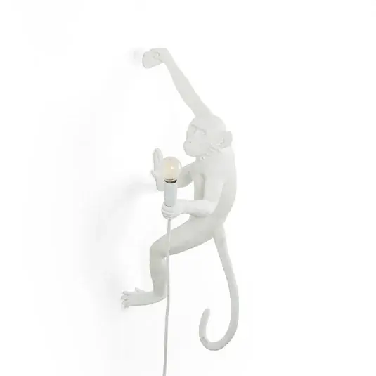 LED dekor fali világítás Monkey Lamp, fehér, jobb Exkluzív ajánlat