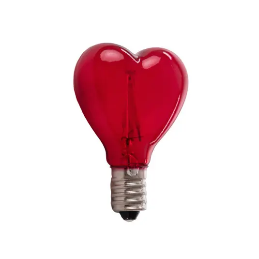Csak ma SELETTI LED izzó E14 1W 5V, Mouse Lamp, piros szív