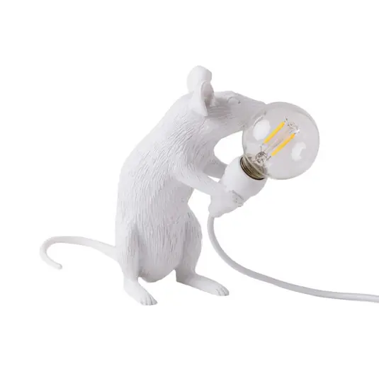 Alacsony ár SELETTI egérlámpa LED-es dekoratív lámpa USB ülés fehér