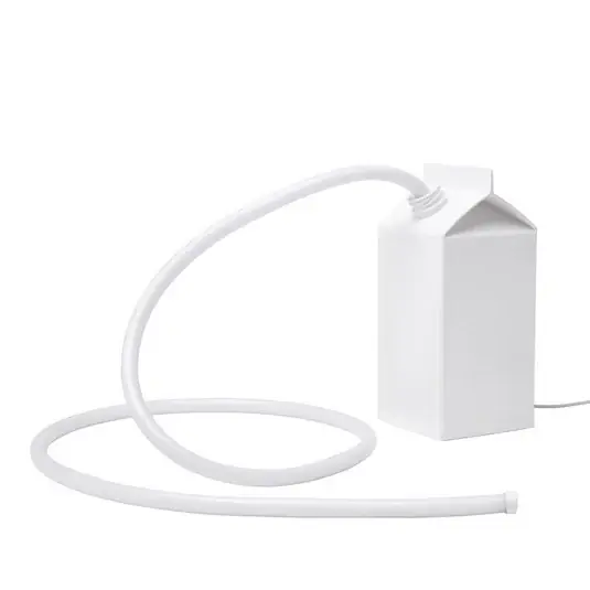 Utolsó esély LED dekor asztali lámpa Daily Glow tejesdobozként