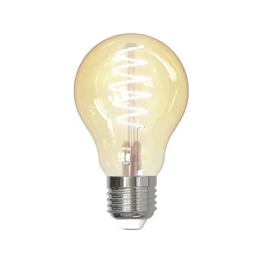 Azonnali szállítás LUUMR LED izzó, E27 A60 4,9 W, intelligens, tiszta, borostyánszínű
