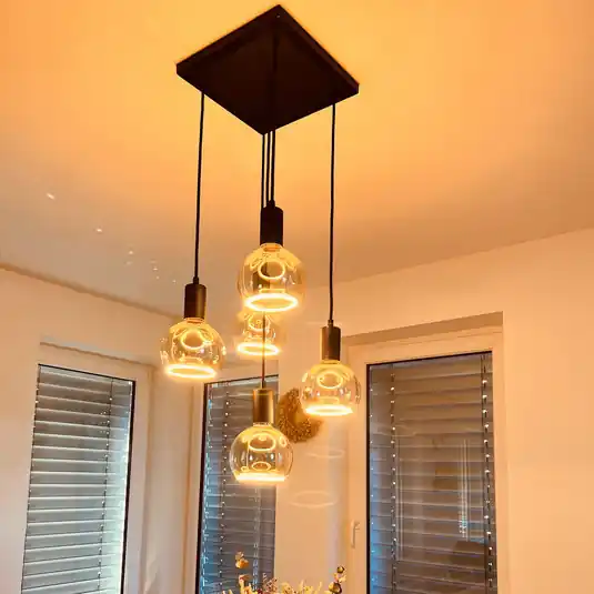 Segula Madox Square 5X Wave lógó lámpa, fekete, acél, E27 Outlet