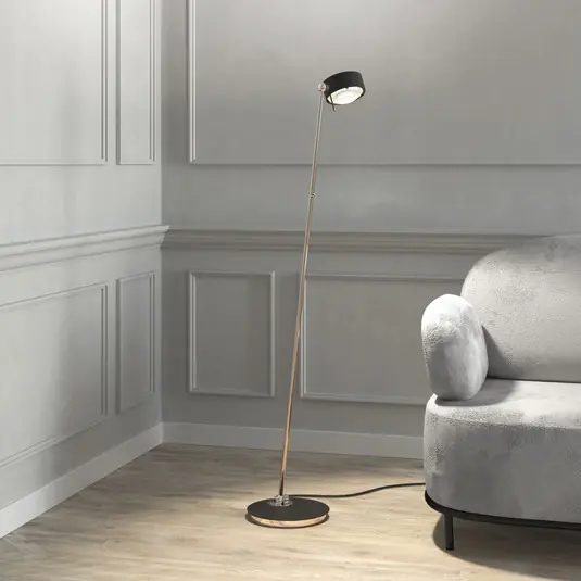 Puk! 120 Floor LED átlátszó/matt, fekete/króm Ne maradj le