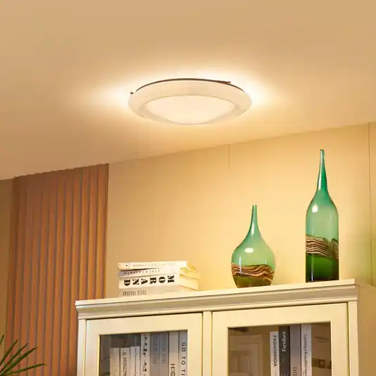 Olcsó Lindby Thejesa LED mennyezeti lámpa, Ø 41 cm, RGBW