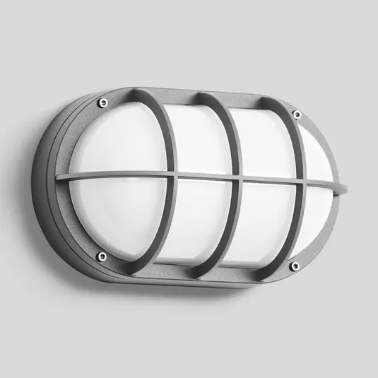 BEGA 22835 LED-es kültéri fali lámpa E27 30x18cm ezüst Azonnali szállítás