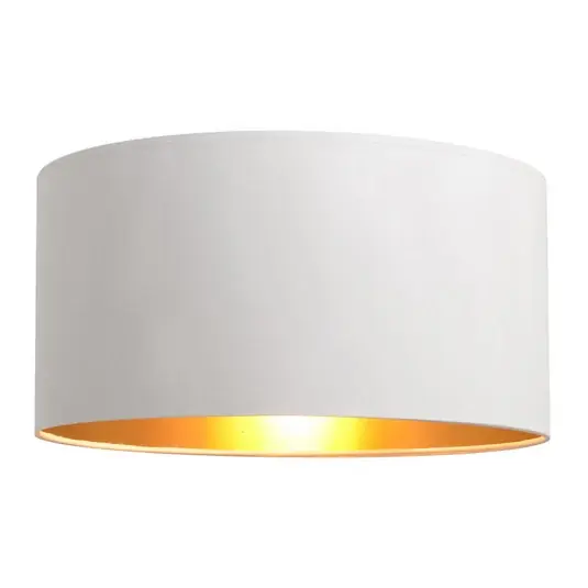 Lámpabúra Alba, Ø 40 cm, E27, fehér/arany Népszerű
