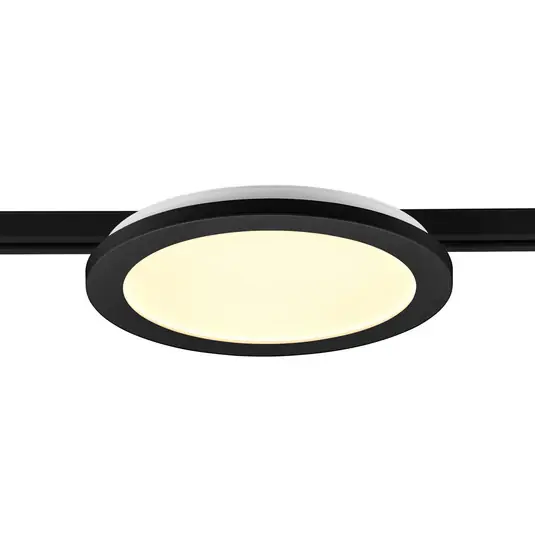Camillus LED sínlámpa DUOline-hoz, fekete, Ø 26 cm Biztonságos vásárlás