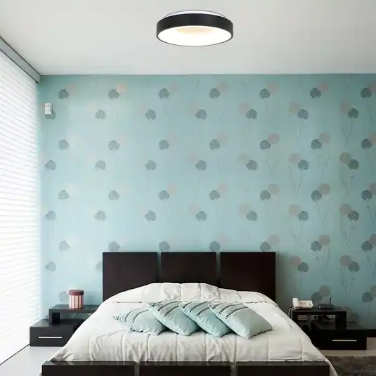 Szuper akció LED mennyezeti lámpa Ringlede 2700 K Ø 48 cm fekete
