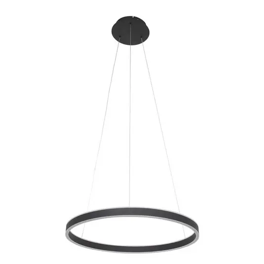 Újdonság LED lógó világítás Ringlux, Ø 60 cm 2 izzós fekete