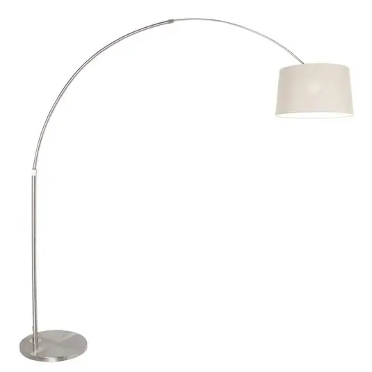 Íves álló lámpa Sparkled Light ezüst/iszap, magasság 240 cm Akció