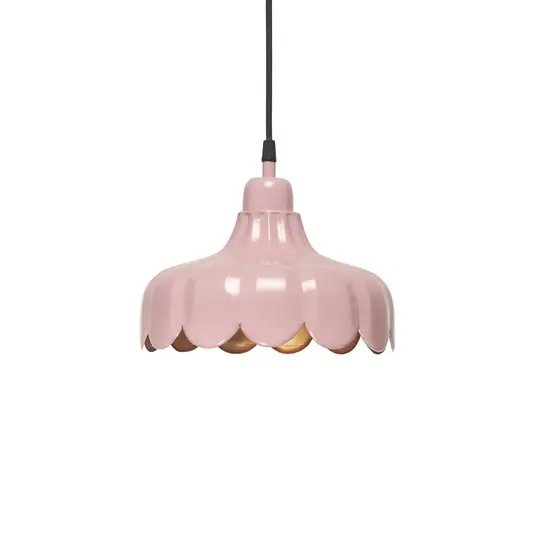 Vásárlói kedvenc PR Home akasztólámpa Wells Small, rózsaszín/arany, Ø 24 cm, dugó, dugalj