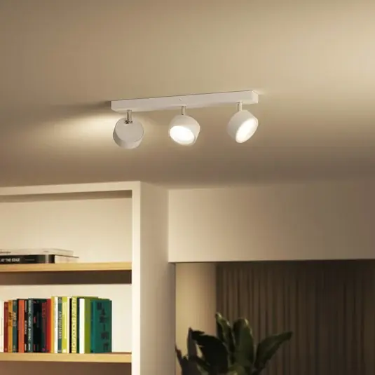Végkiárusítás Philips Bracia LED mennyezeti spotlámpa, 3 izzós, fehér