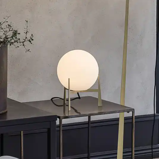 PR Home Milla asztali lámpa 28 cm, arany/opál Ajánlat