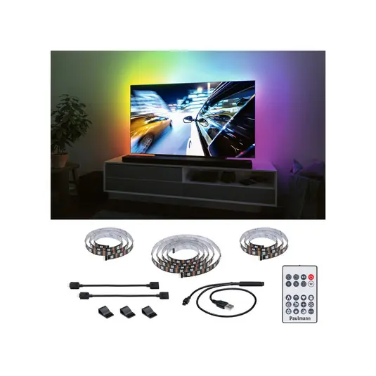 Kedvezmény Paulmann EntertainLED LED-Strip RGB TV-készülék 65 hüvelyk