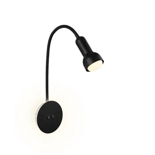 LED fali lámpa 2178015 Double-Switch, fekete Népszerű
