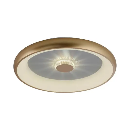 Vertigo LED mennyezeti lámpa, CCT, Ø 61,5 cm, sárgaréz Szuper akció