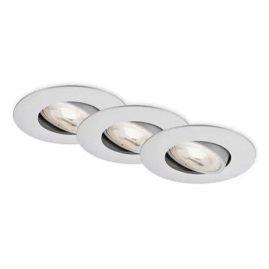 Legnépszerűbb LED beépített spotlámpa 7602 3-as IP65 3000 K króm