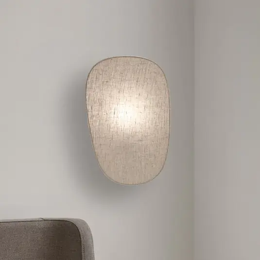 MARKET SET Screen 70-es évek stílusú fali lámpa, 40 cm magas, nyírfa, textil Bestseller