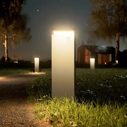 LED újratölthető napelemes lámpa Nusolar antracit, magasság 50cm Olcsóbb