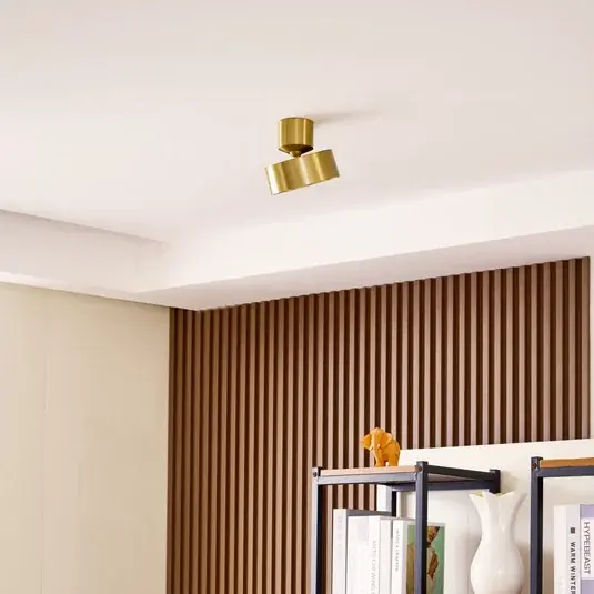 Lindby Nivoria LED-es spotlámpa, Ø 14 cm, arany színű, forgatható, forgatható Szuper akció