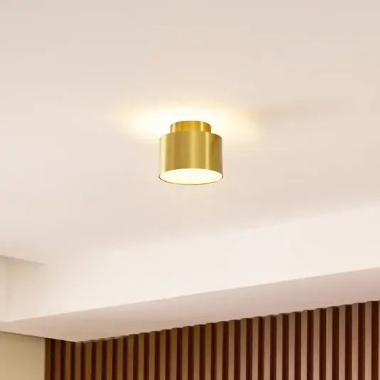 Lindby Nivoria LED-es reflektor, 11 x 9 cm, arany színű, fém Biztonságos fizetés