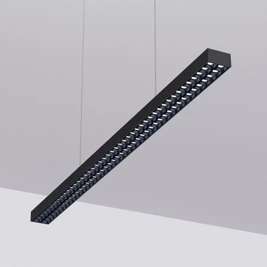 Arcchio LED irodai függőlámpa Jolinda, fekete, 118cm, fel/le, fel/le Gyors kiszállítás