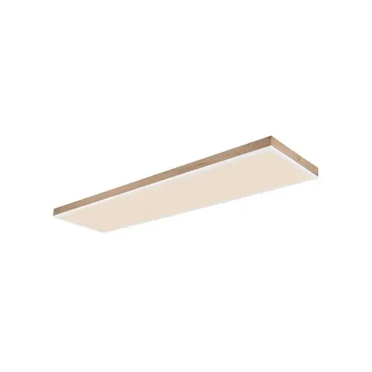 Olcsóbb Doro LED mennyezeti lámpa, hossza 120 cm, sötét fa, fa, CCT