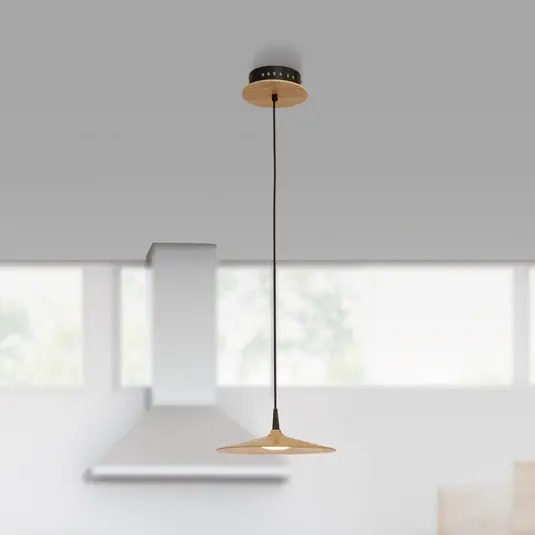 Gyors kiszállítás LED lógó világítás 19150 világos fabúra Ø 25 cm