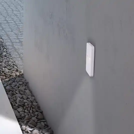 LED külső fali világítás E187, lapos, fehér Biztonságos fizetés