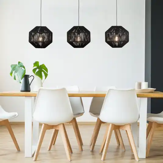 Wicker függő lámpa, 3 izzós Alacsony ár