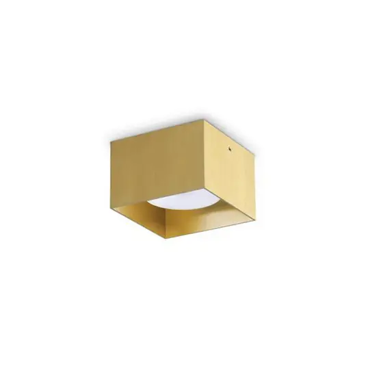 Ideal Lux ledlámpa Spike négyzet alakú, sárgaréz színű, alumínium, 10 cm Olcsó