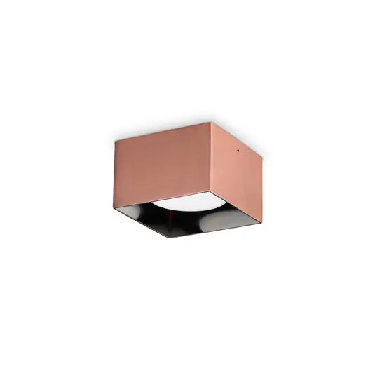 Ideal Lux ledlámpa Spike Square, rézszínű, alumínium, 10 cm Outlet