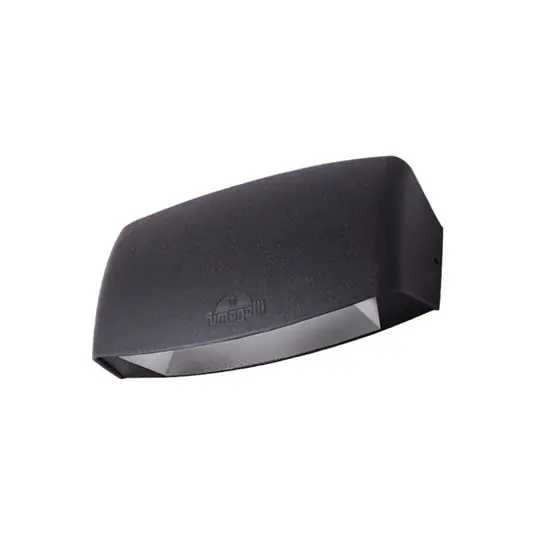 Kültéri fali lámpa Abram fekete/tiszta, 20 cm, R7S CCT, fel/le, fel/le Prémium