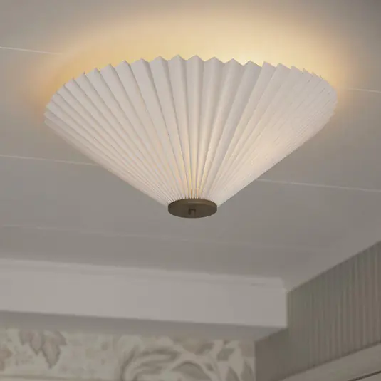 Árcsökkenés PR Home mennyezeti lámpa Dora, fehér, papír