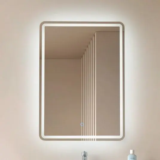 Szuper ajánlat Lucande LED-tükör Celestiel, szögletes, fűthető, CCT, 70 cm