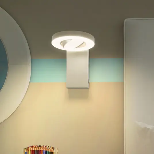 Biztonságos fizetés LEDVANCE Saturn CCT LED fali spotlámpa, kapcsoló, fehér