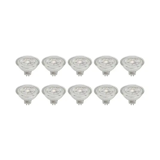 Végkiárusítás Prios LED reflektor GU5.3 4.3W 345lm 36° világos 840 db 10 darabos készlet