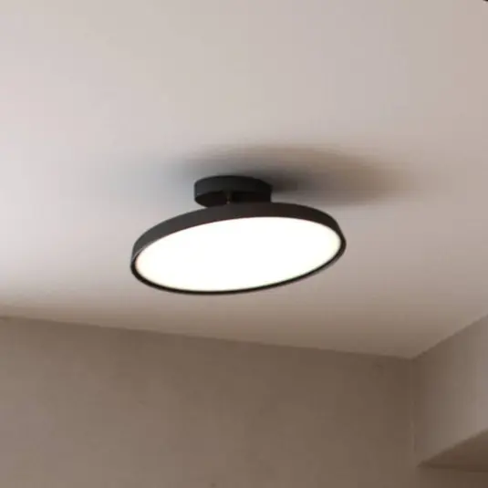 Kedvezményes ár LED mennyezeti lámpa Kaito 2 Pro, Ø 30 cm, fekete, távolságtartó