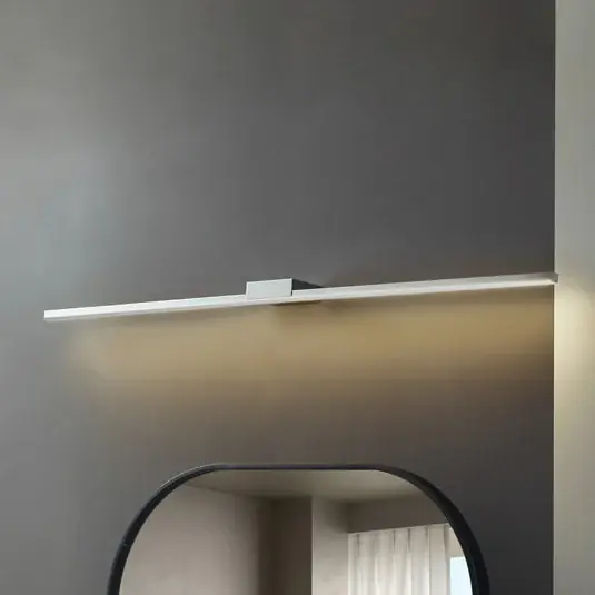 Lucande LED tükör lámpa Kivana, króm, fém, 120 cm, IP44 Különleges ajánlat