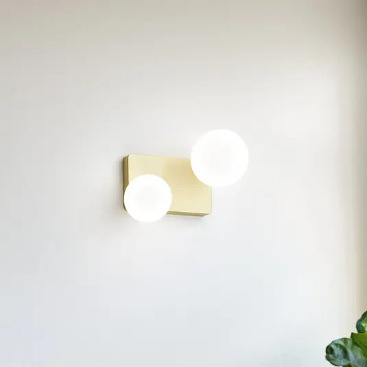 Ne maradj le Ideal Lux Penta mennyezeti lámpa, 2-lámpás, arany színű, opálüveggel