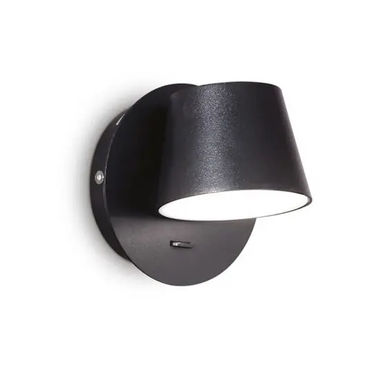 Ideal Lux LED-es fali lámpa Gim, fekete, alumínium, 12 cm Utolsó esély