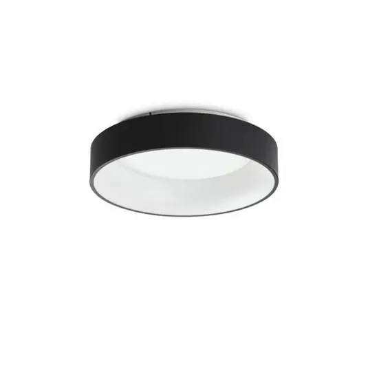 Csak ma Ideal Lux LED mennyezeti lámpa Ziggy, fekete, Ø 45 cm, fém