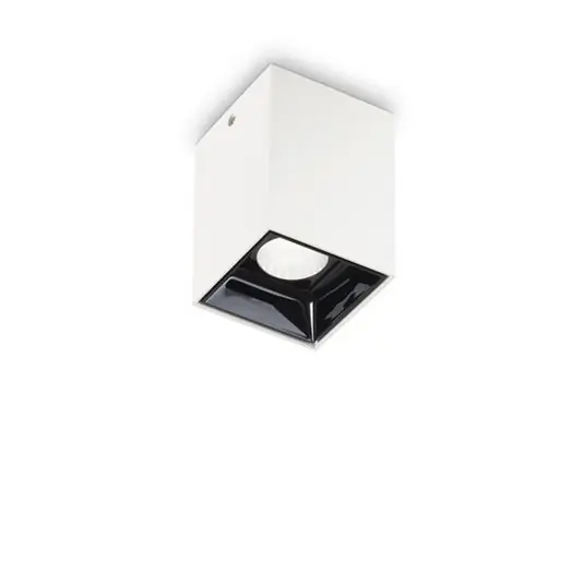 Gyors szállítás Ideal Lux LED-es Nitro négyzet alakú fehér, 9 cm magas, fém