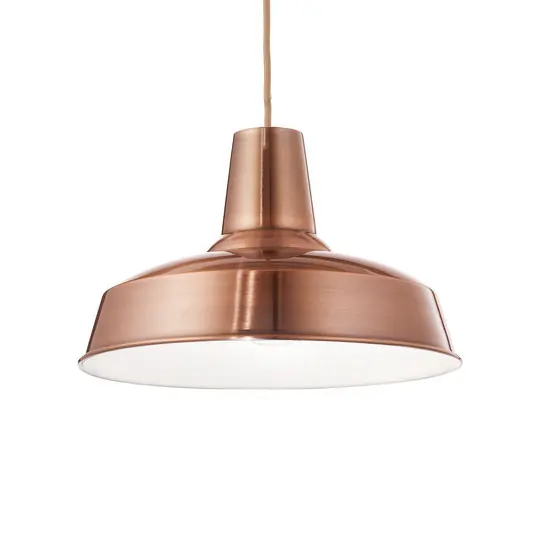 Kihagyhatatlan ajánlat Ideal Lux Moby függőlámpa, réz színű, fém, Ø 35 cm