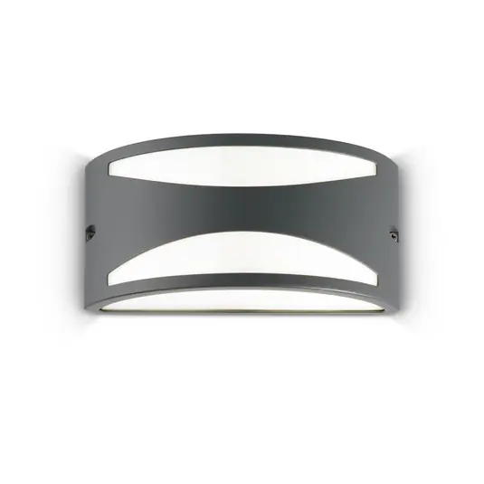 Ideal Lux kültéri fali lámpa Rex-3, antracit, alumínium, szélesség 25 cm Ne maradj le