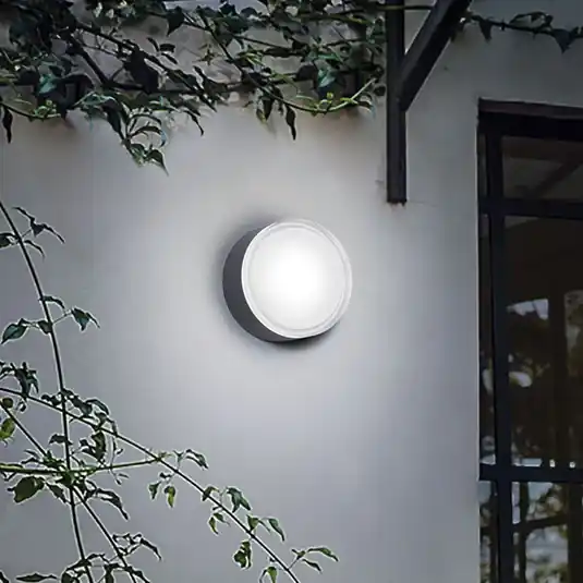 Utolsó esély Ideal Lux kültéri fali lámpa Urano antracit alumínium Ø 16 cm