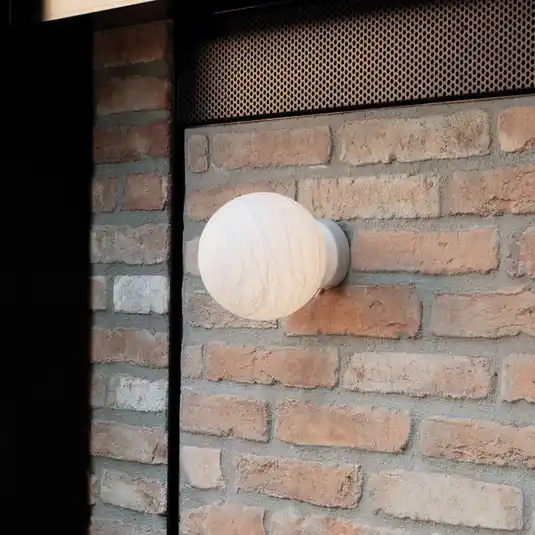 Ideal Lux fali lámpa Carta, fehér, műanyag, Ø 10 cm Kihagyhatatlan ajánlat