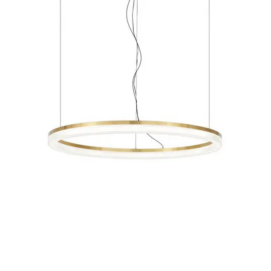 Ideal Lux LED-es lógólámpa Crown Ø 60 cm, sárgaréz színű fém Alacsony ár