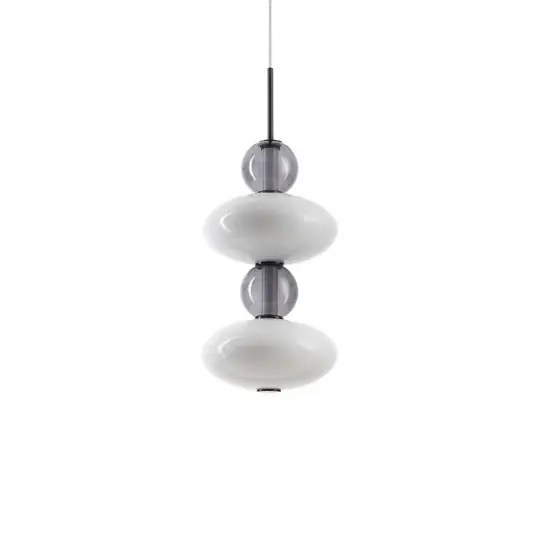 Ideal Lux LED-es függőlámpa Lumiere-2, opál/szürke üveg Csak ma