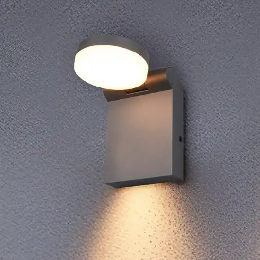 Alacsony ár LED kültéri fali lámpa Adour, antracit, dönthető, CCT, IP44